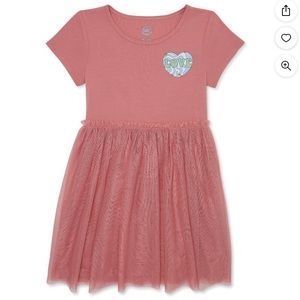 Girl’s Love Coral Tutu Dress Size Small (6-6x) NEW